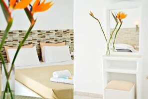 Free WiFi, bed sheets - Glaronisia Hotel (Milos)