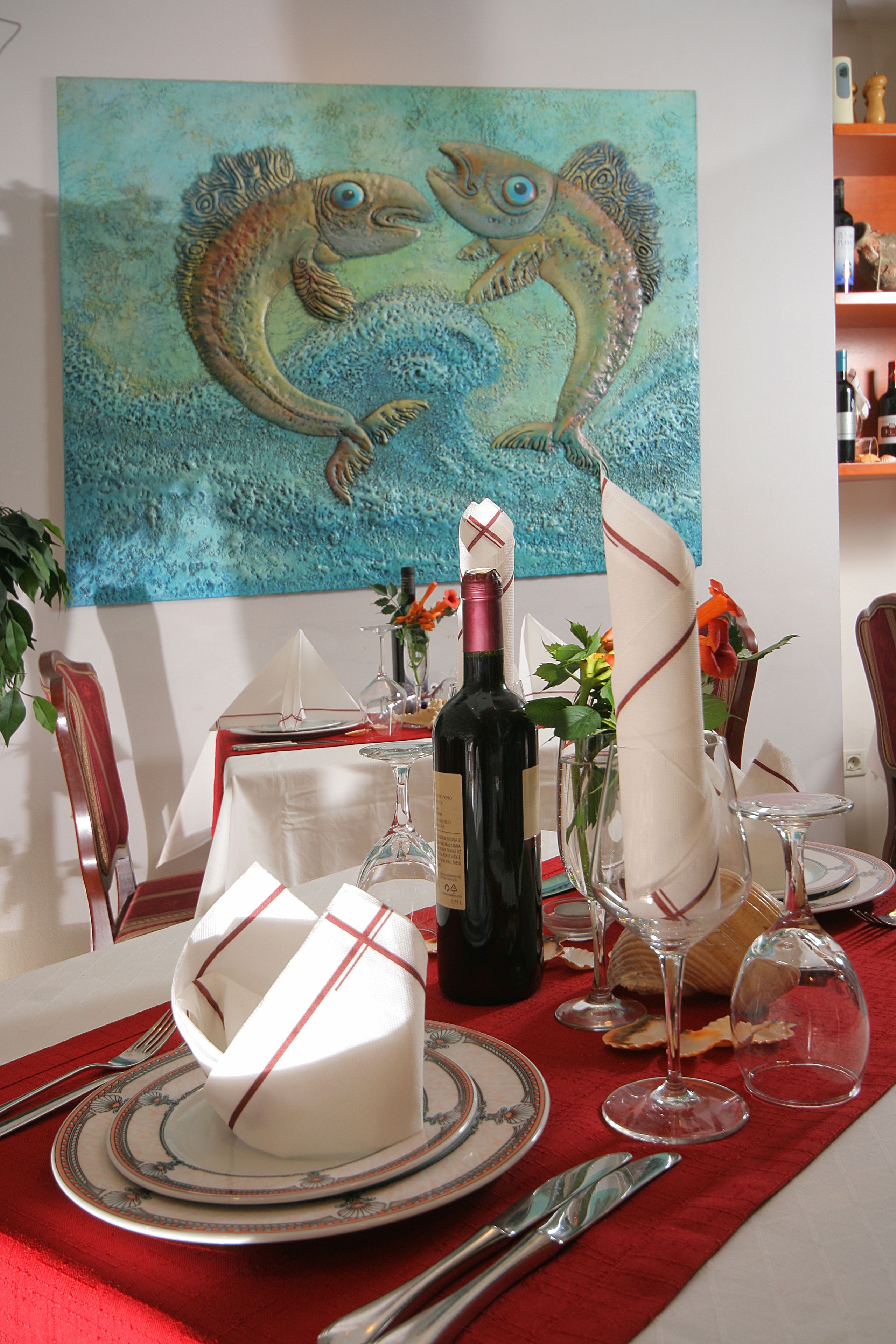 breakfast, lunch, dinner served; mediterranean cuisine, garden views