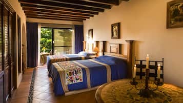 Ropa de cama de alta calidad y minibar