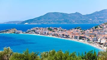 Vue sur la plage/l’océan