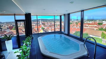 Indoor spa tub