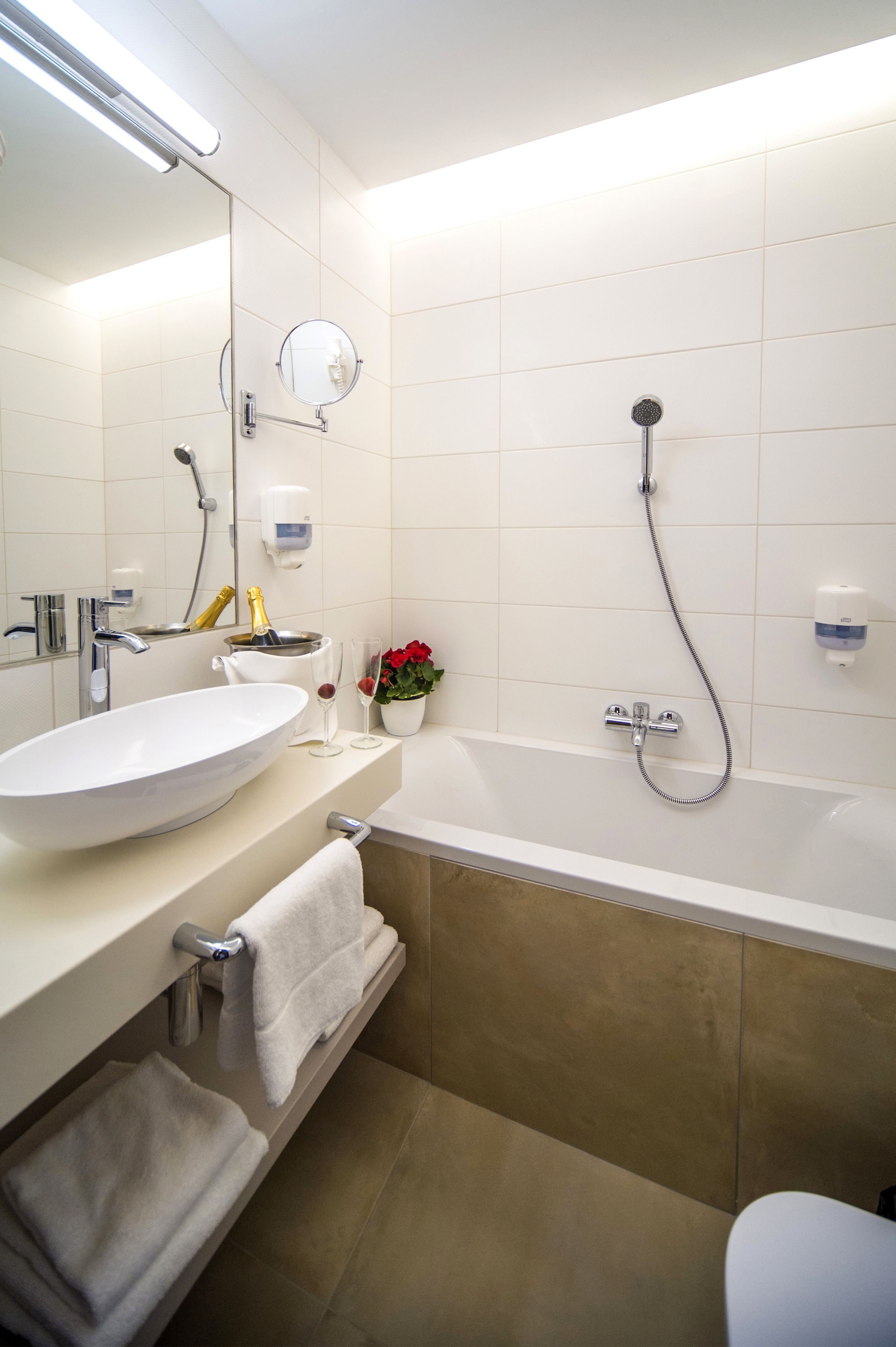 family room, 2 double beds | bathroom | hair dryer, bathrobes, towels