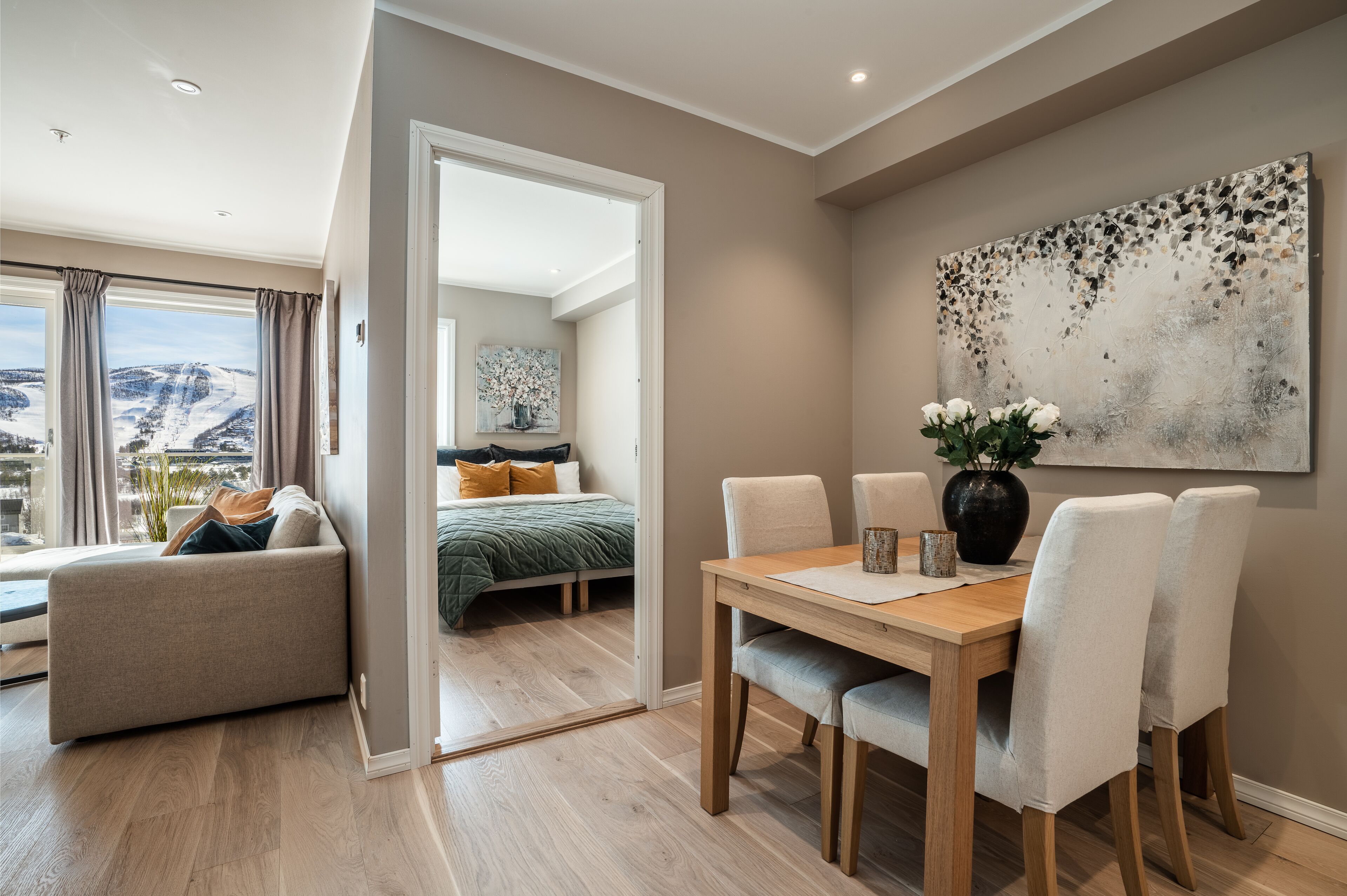 Appartement Confort, 2 chambres (D) | Coin séjour | Télévision à écran plat