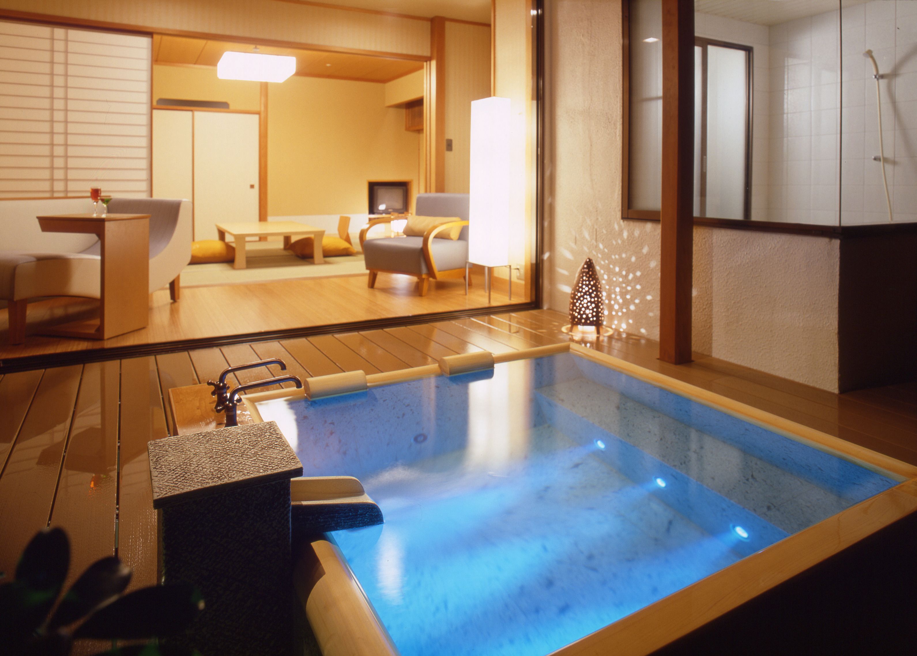 客房, 非吸煙房, 海灘景觀 (Corner Japanese,Private Open Air Bath) | 浴室設施 | 獨立浴缸和淋浴設備、吹風機、拖鞋、免治馬桶