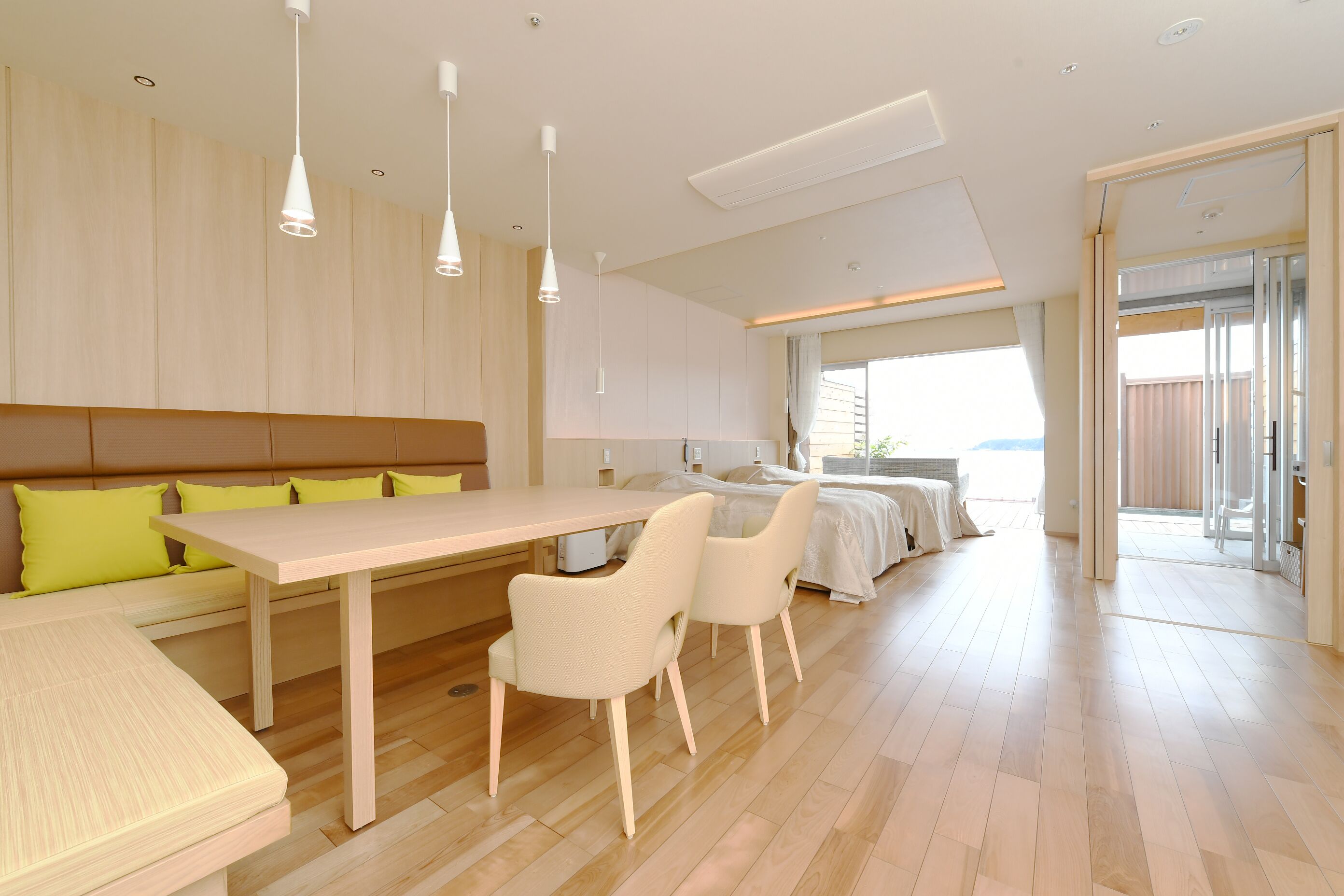 Zweibettzimmer, Nichtraucher, Strandblick (Private Open Air Bath, 50sqm)