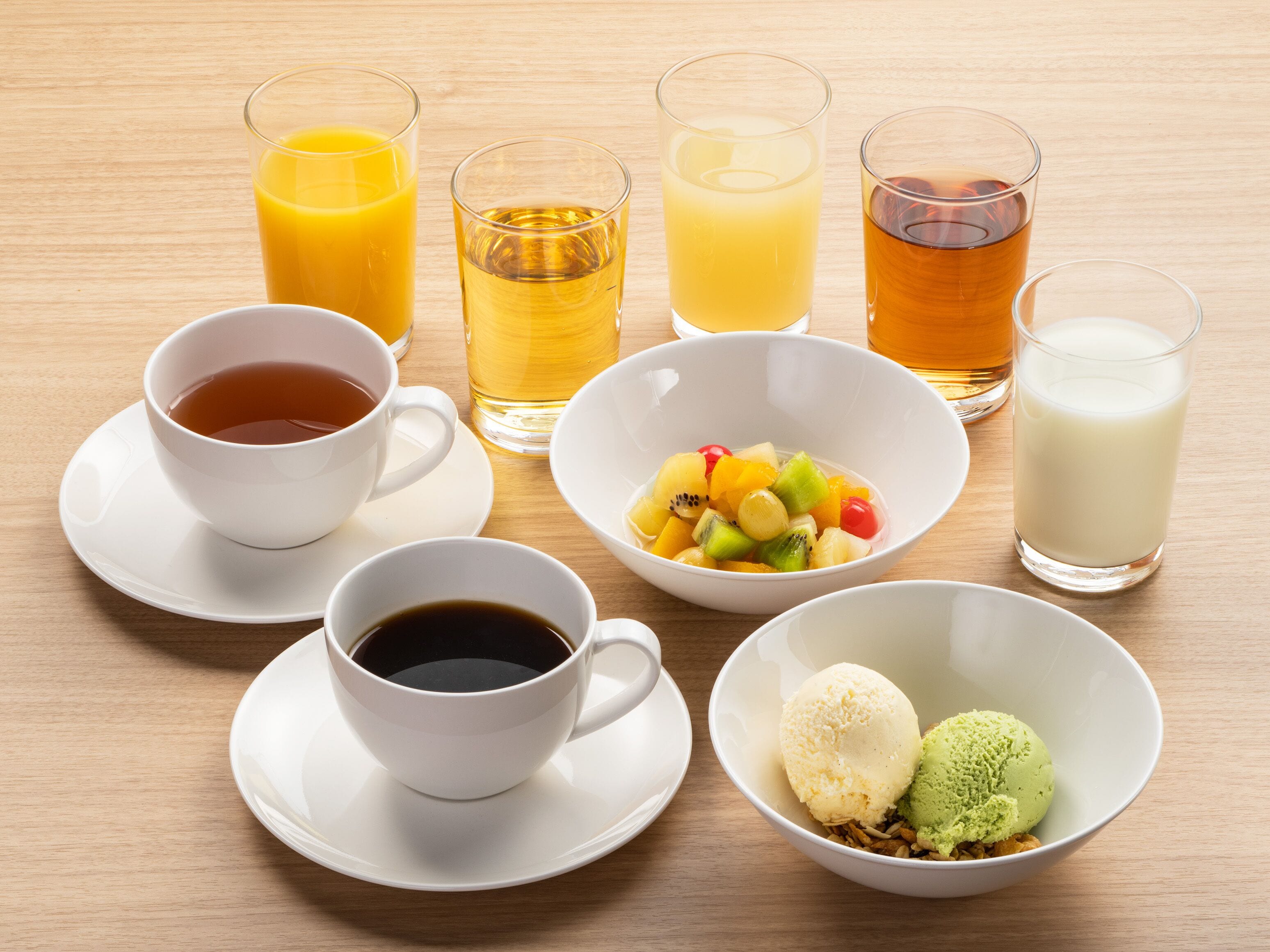 daily buffet breakfast (jpy 1540 per person)