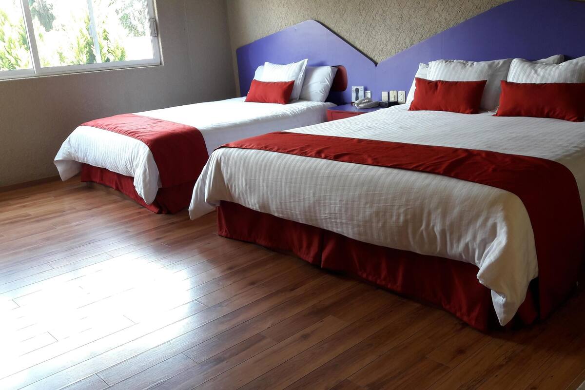 Premium bedding, in-room safe, blackout drapes
