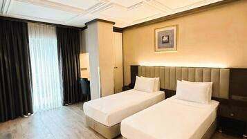 Minibar, in-room safe, desk, blackout drapes