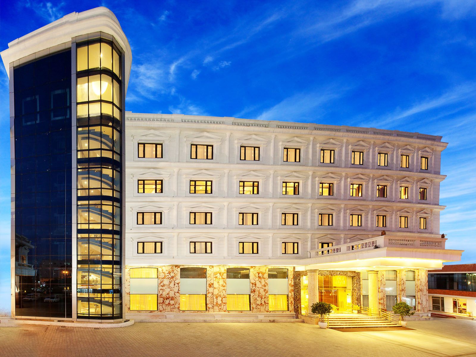 Overnatningsstedets facade