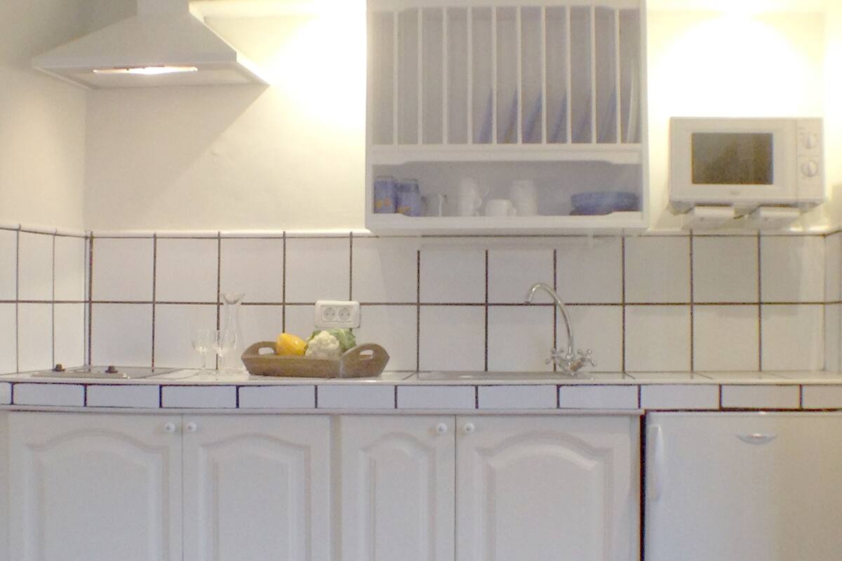 exclusive apartment, 1 double bed, pool view | private kitchen | mini-fridge, microwave, stovetop, coffee/tea maker