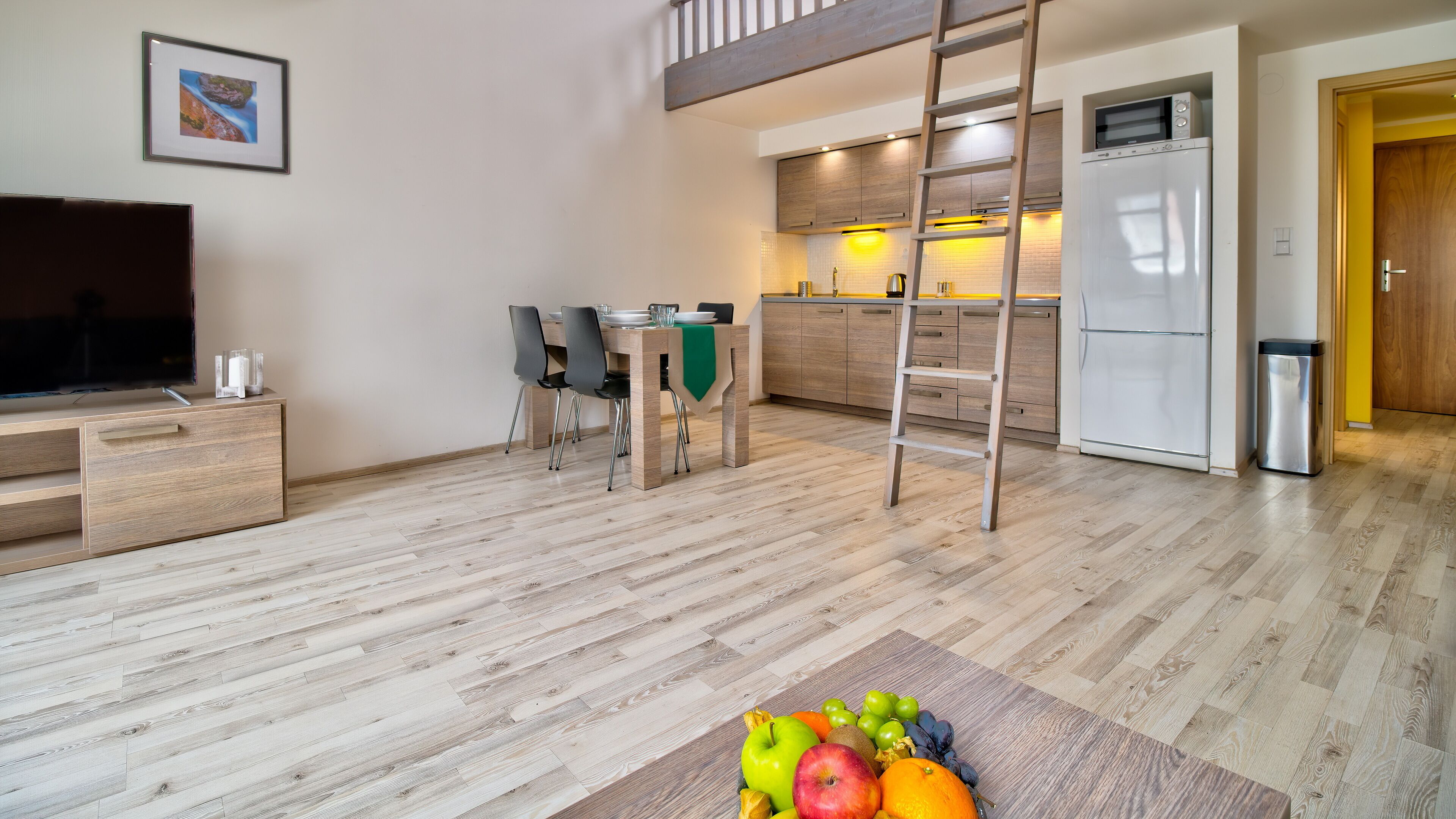 Apartment (4 pax) | Private kitchen | Full-sized fridge, microwave, stovetop, coffee/tea maker