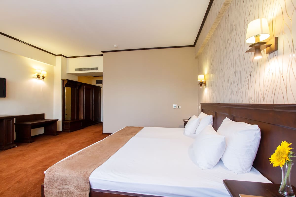 Executive Double Room | Hypo-allergenic bedding, minibar, in-room safe, desk