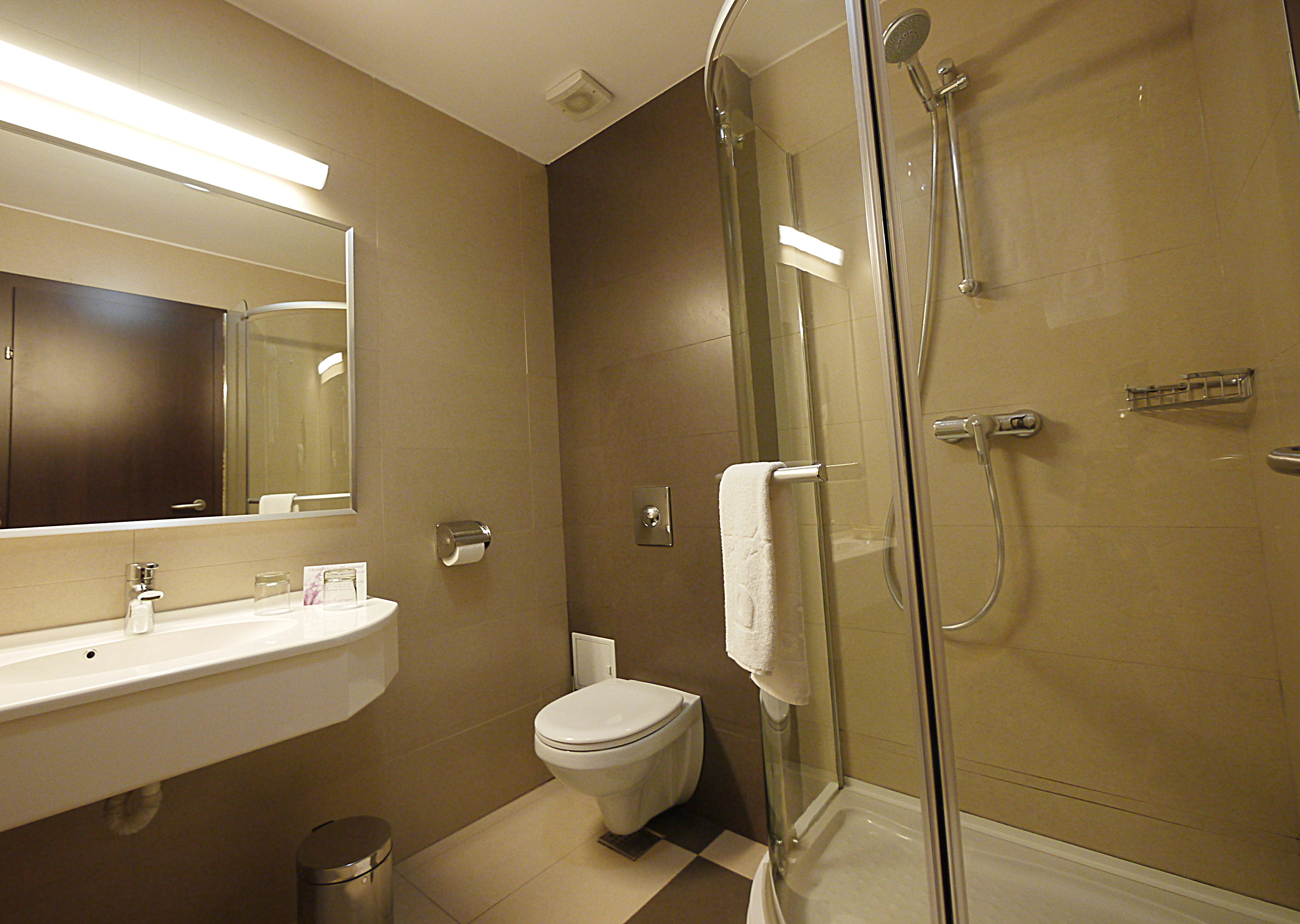 single room | bathroom | shower, rainfall showerhead, designer toiletries, hair dryer