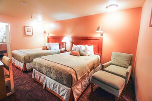 Laptop workspace, blackout drapes, free WiFi, bed sheets