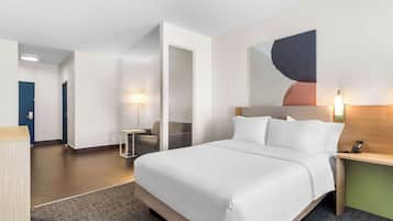 Down comforters, pillowtop beds, individually decorated