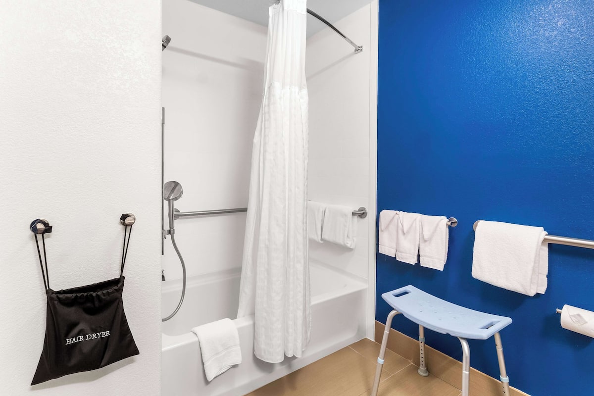 room, 2 queen beds, accessible (hearing) | bathroom | free toiletries, hair dryer, towels