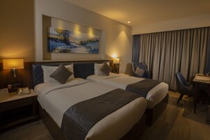 In-room safe, desk, soundproofing, iron/ironing board (on request)