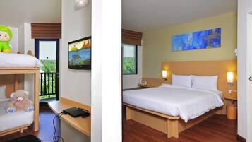 In-room safe, desk, laptop workspace, free cots/infant beds