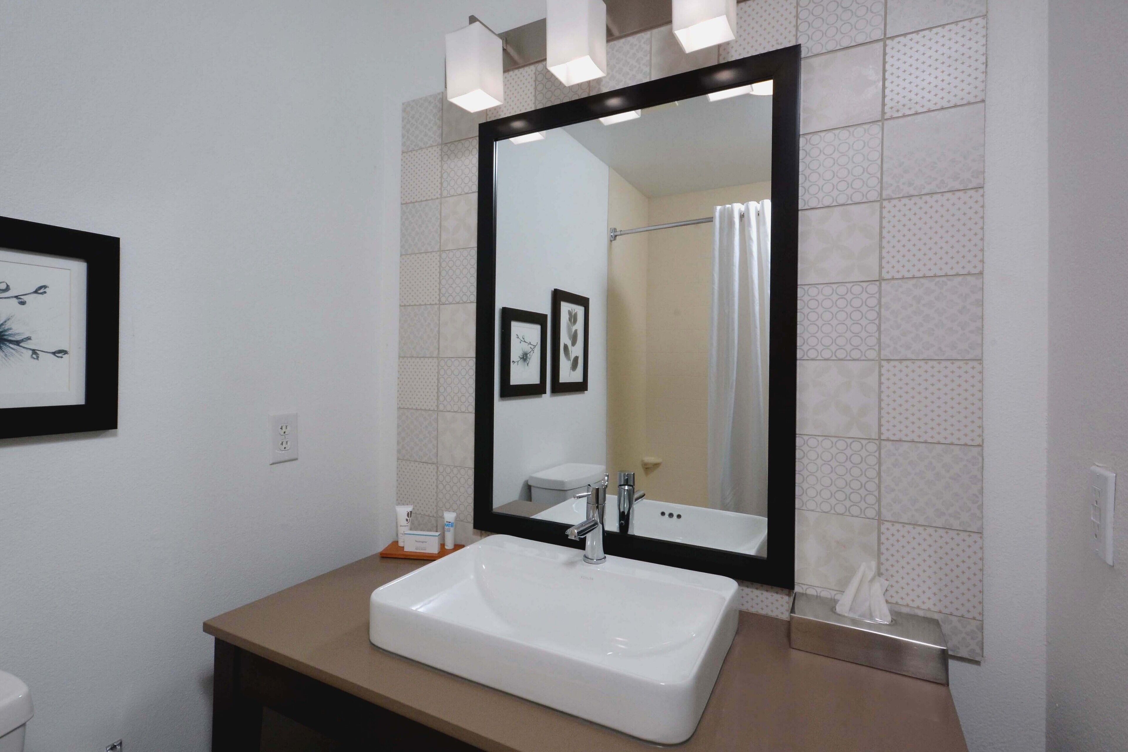 free toiletries, hair dryer, towels