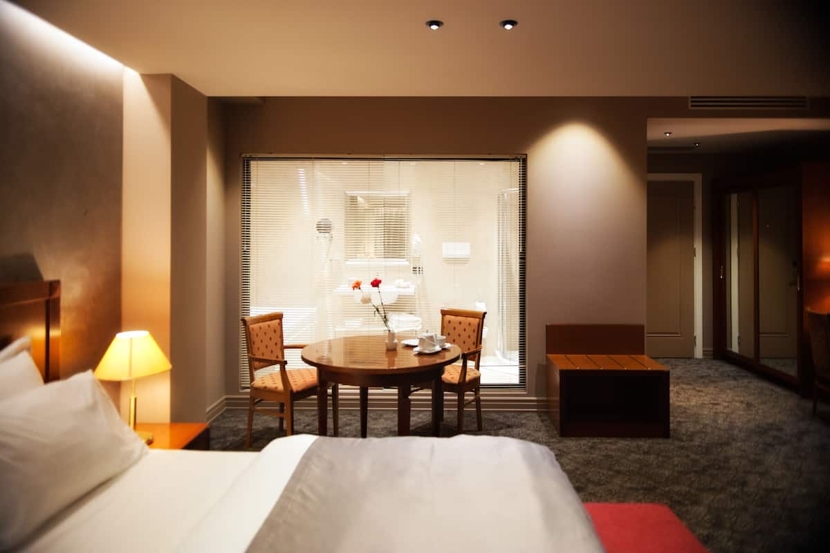 32-inch flat-screen tv with satellite channels, tv, books