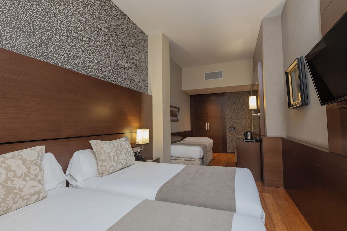 In-room safe, desk, laptop workspace, blackout drapes