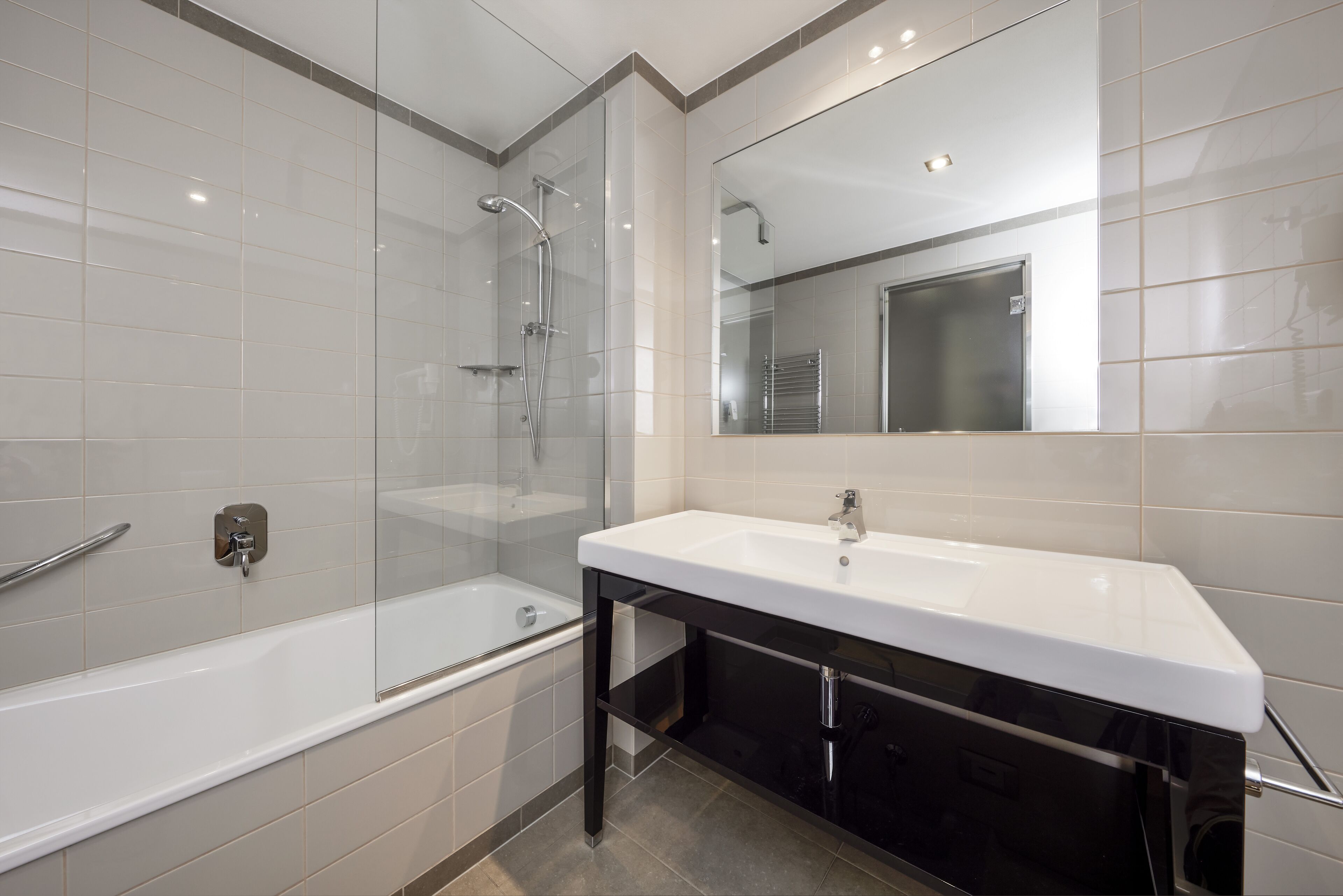 shower, free toiletries, hair dryer, bathrobes