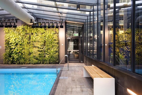 Indoor pool, outdoor pool