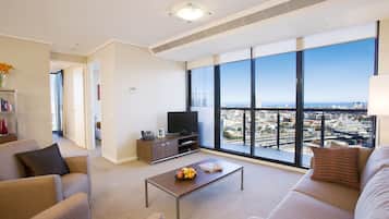 32-inch LCD TV with digital channels, TV, DVD player