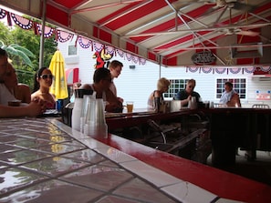 Poolside bar