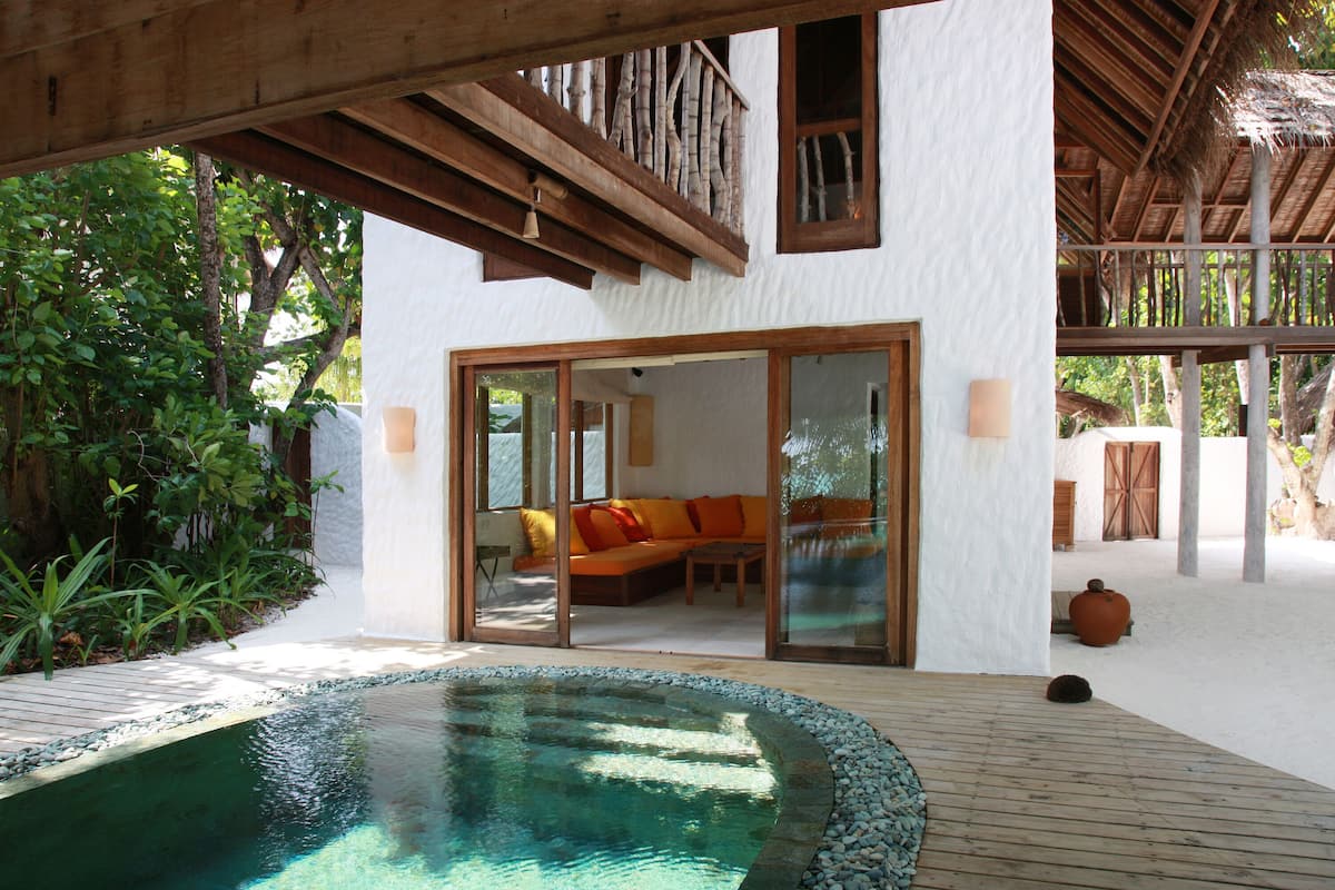 Villa, 3 chambres, accès piscine (Sunrise Retreat, 2) | Draps en coton égyptien, literie de qualité supérieure