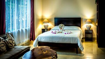 Individually decorated, individually furnished, blackout curtains