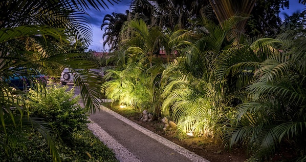 Front of property – evening/night