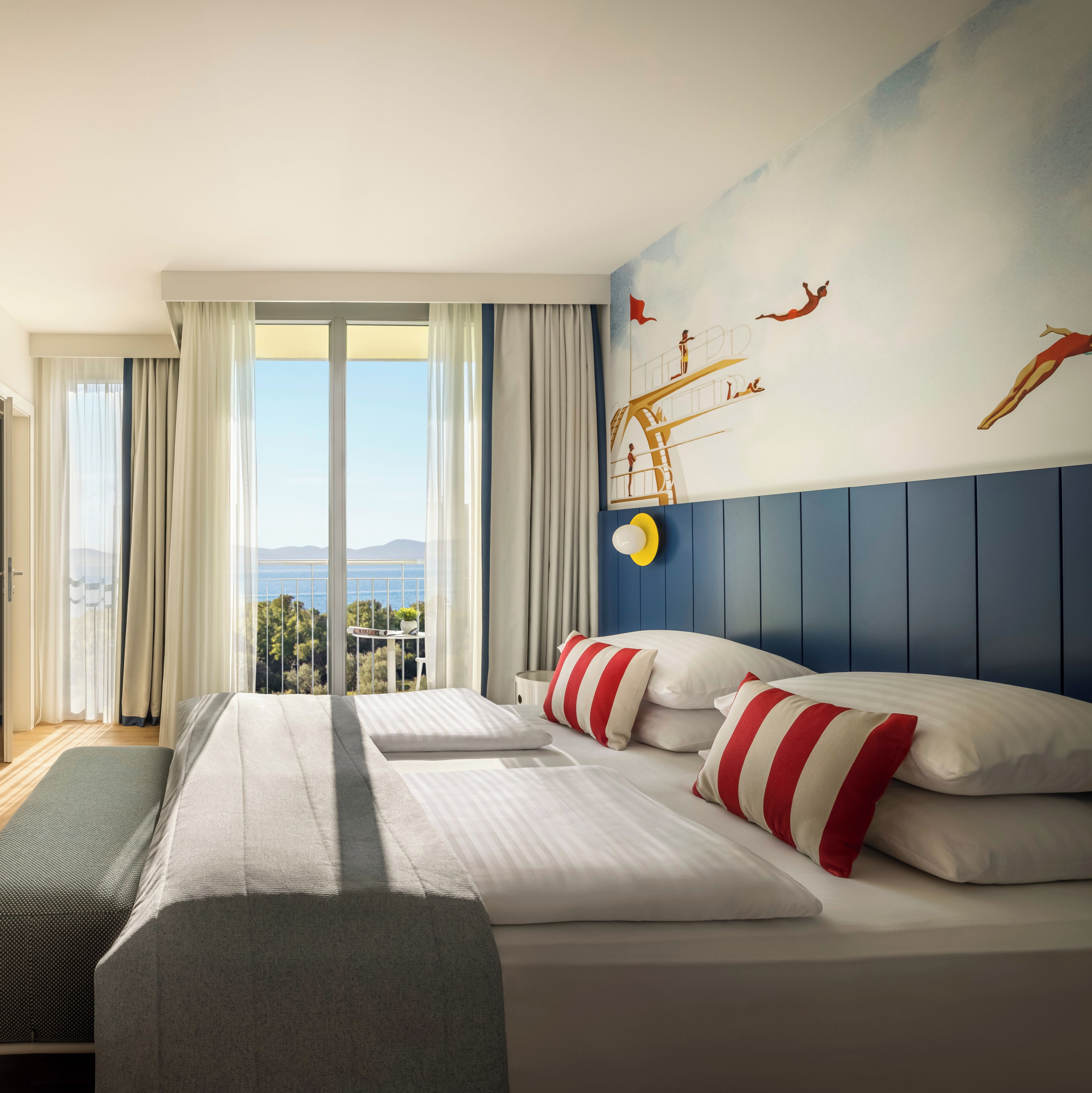 Chambre Familiale, balcon, vue partielle sur la mer (Superior Seaside) | Vue de la chambre