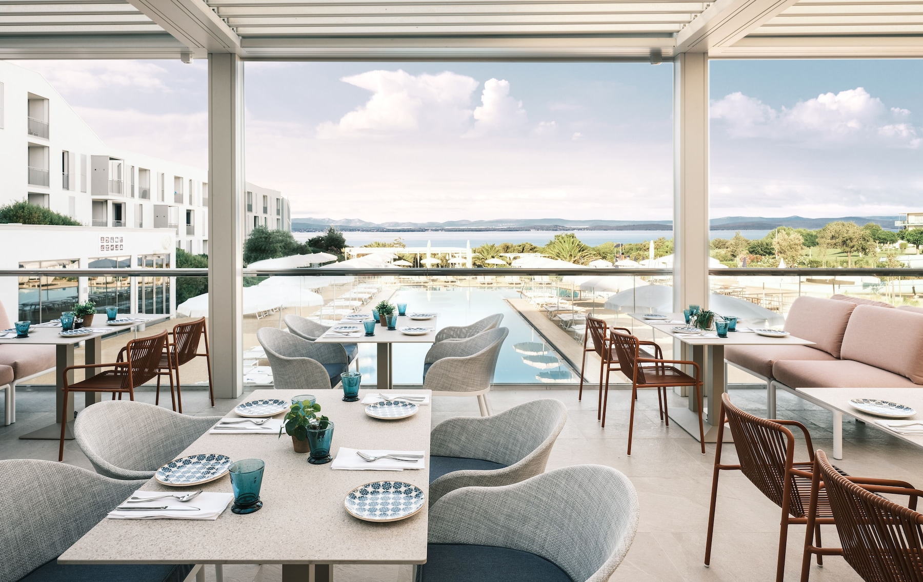 Frühstück, Abendessen, mediterrane Küche, Blick aufs Meer
