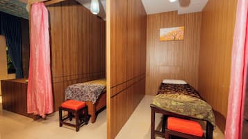 Espace de soins pour les couples, soins corporels, soins d'aromathérapie