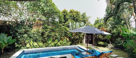 Villa, 2 chambres, piscine privée | Vue sur le jardin