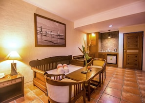 Suite, Sea View (Garden) | Living area | 22-inch LED TV with satellite channels, TV