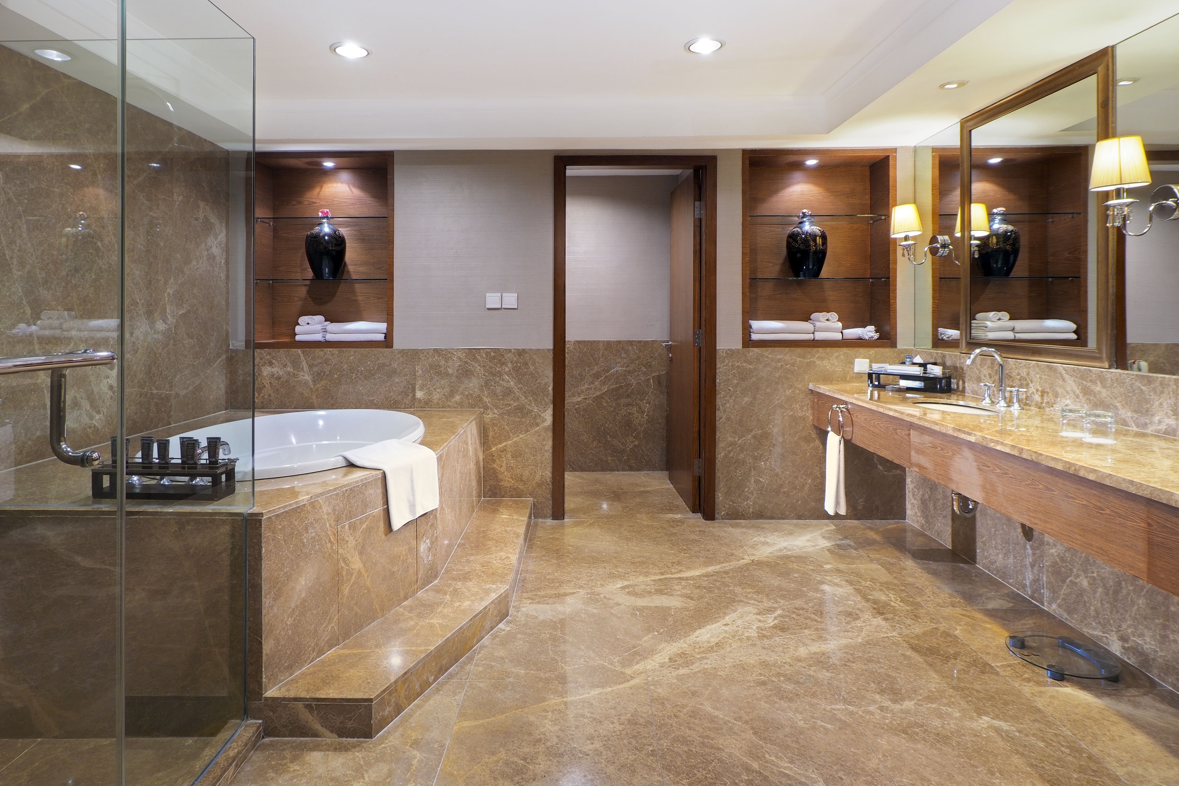 aryaduta suite | bathroom | shower, free toiletries, hair dryer, bathrobes