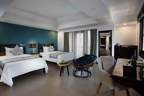 Junior Suite Twin with Balcony | 1 bedroom, free minibar items, in-room safe, individually decorated - Sokchea Angkor Hotel (Siem Reap)