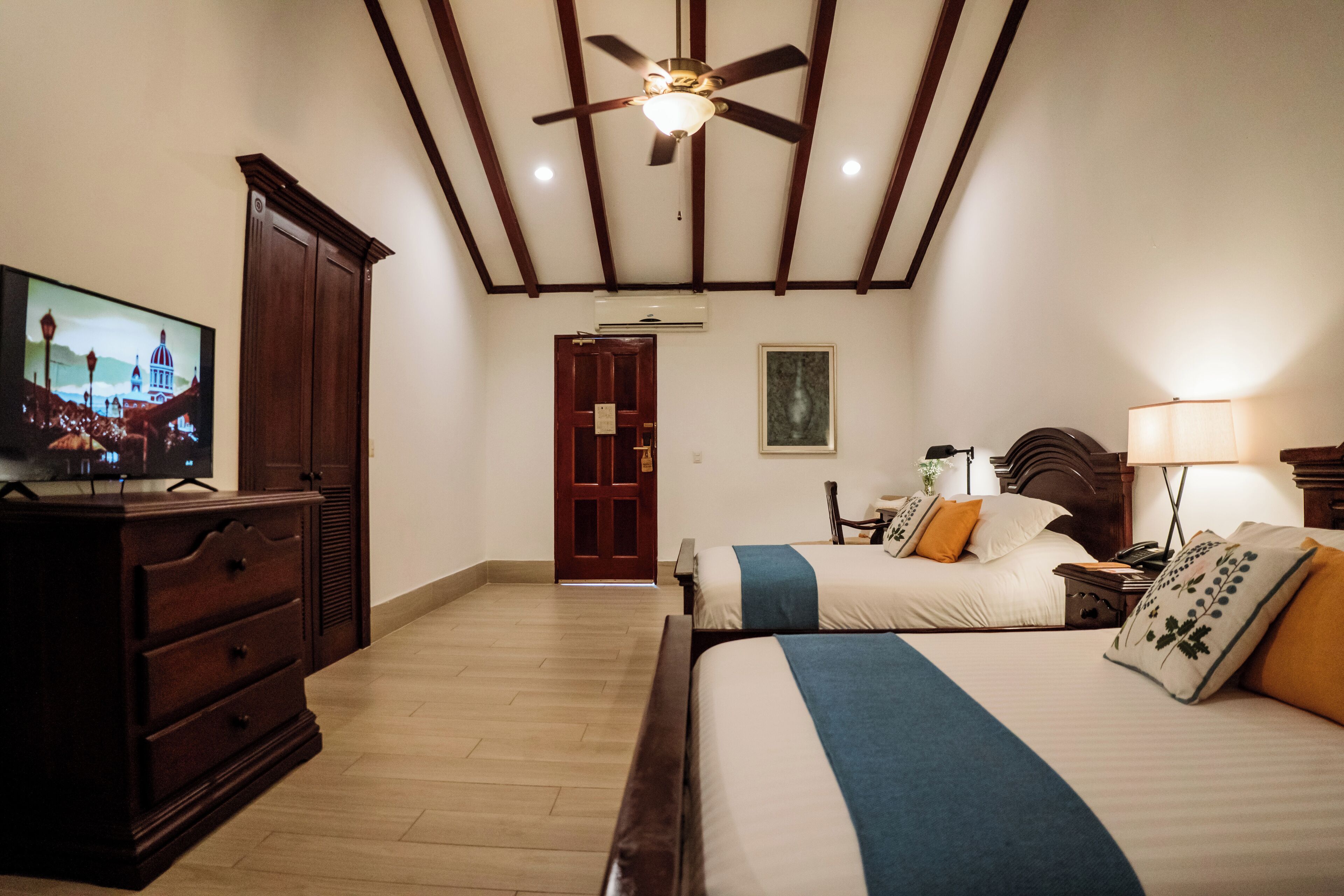 superior double room, 2 queen beds | 1 bedroom, premium bedding, down duvets, minibar