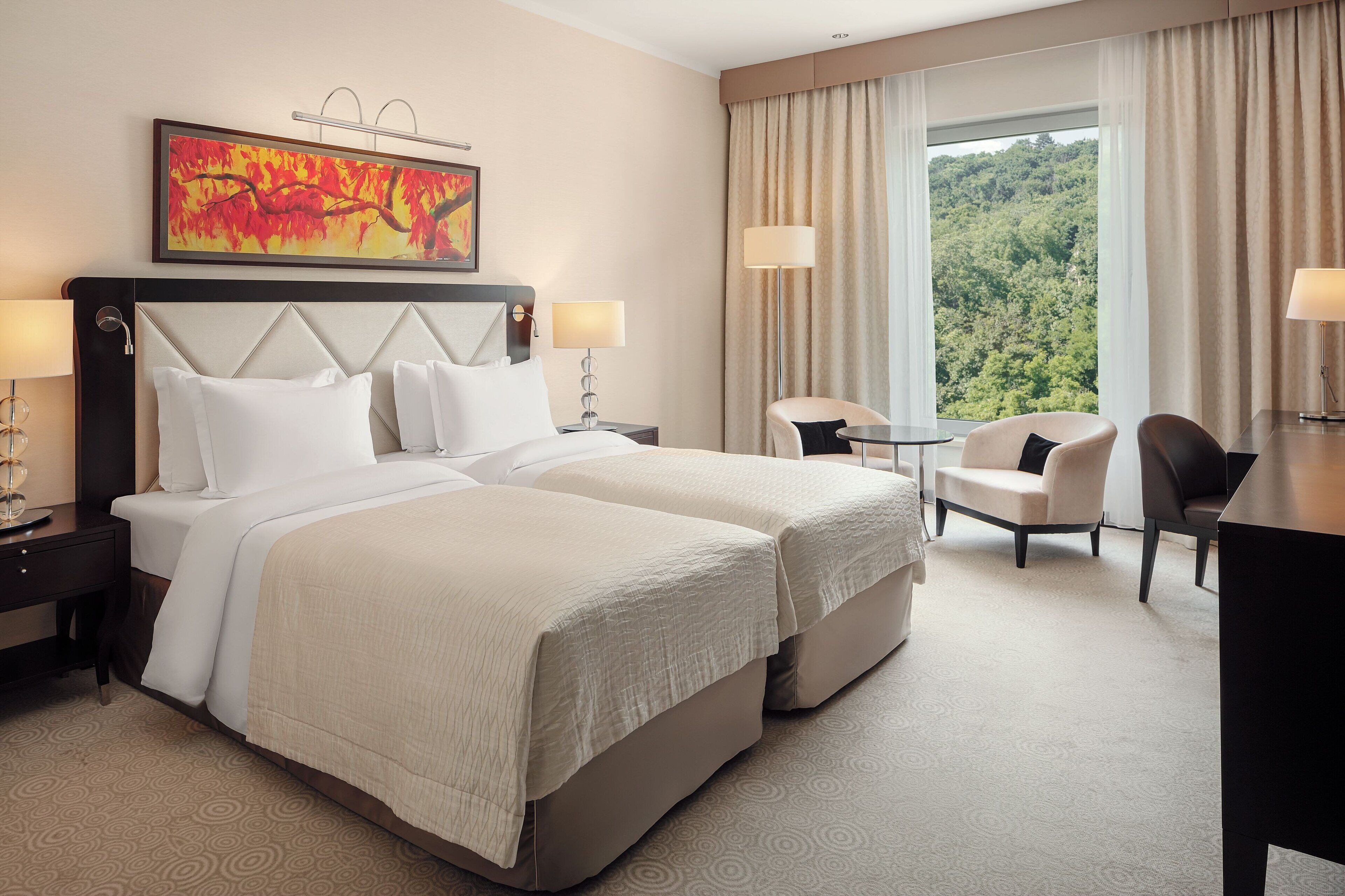Hill View Guest room, 2 Twin/Single Beds | Hypo-allergenic bedding, down comforters, minibar, in-room safe