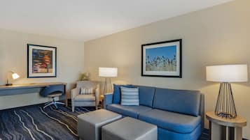 Suite, 1 King Bed, Non Smoking, Refrigerator (with Sofabed) | Premium bedding, in-room safe, desk, laptop workspace