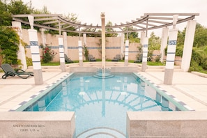 4 indoor pools, outdoor pool, open 8:00 AM to 9:00 PM, pool umbrellas