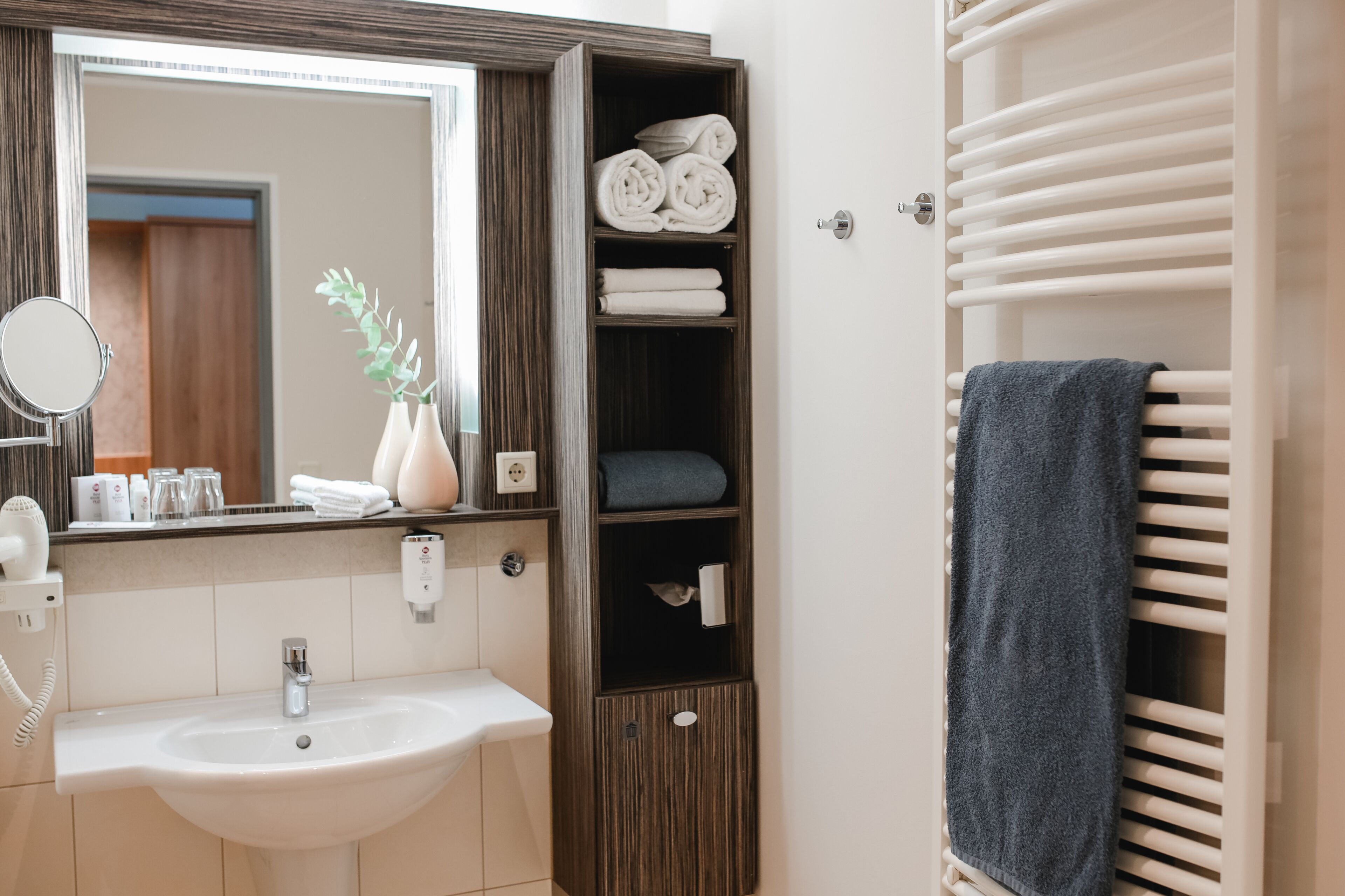 standard plus room, 1 double bed, balcony | bathroom | shower, free toiletries, hair dryer, dressing gowns