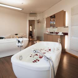 Sauna, steam room, body treatments, aromatherapy, body wraps
