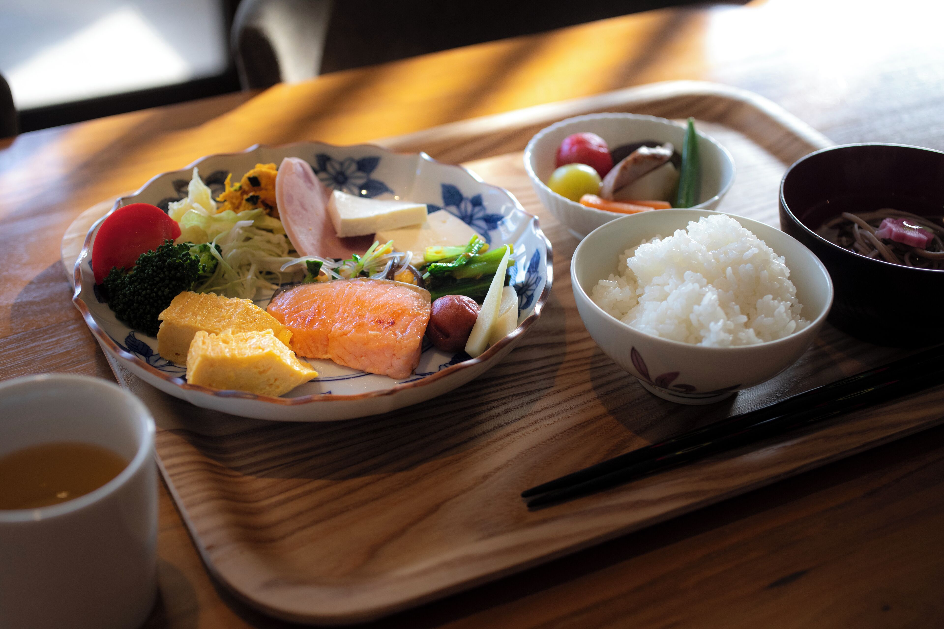 뷔페 아침 식사