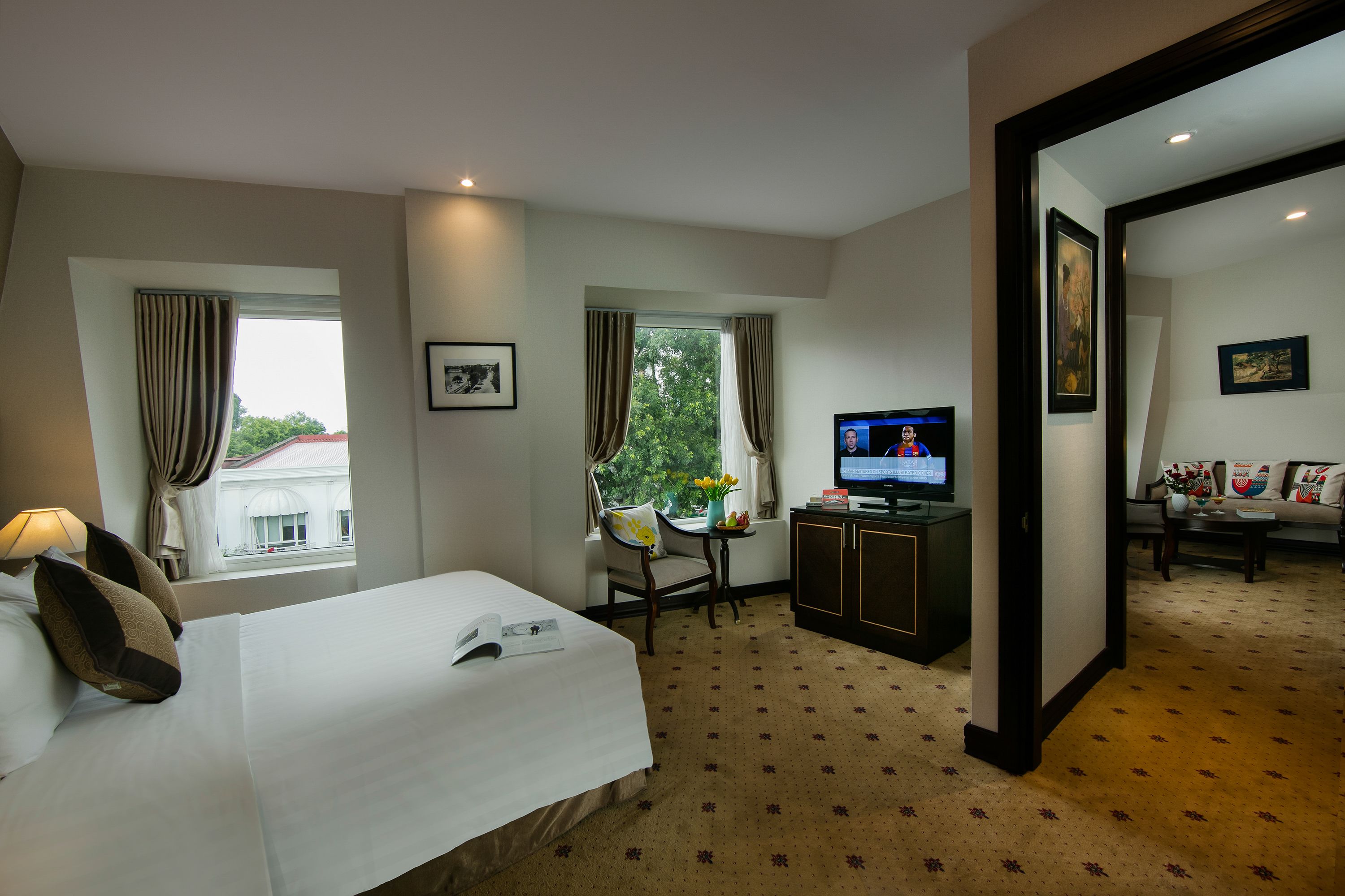 zephyr suite connecting with city view | 1 bedroom, minibar, in-room safe, desk