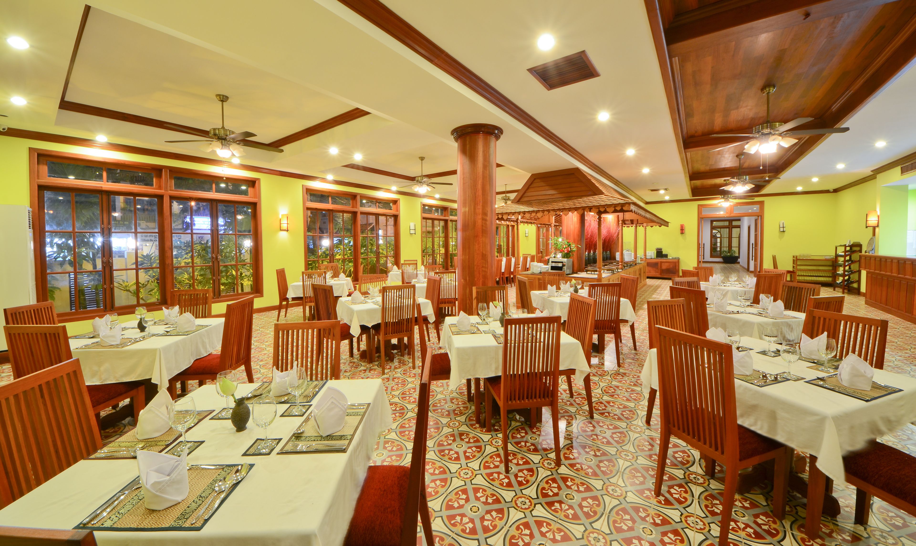 daily buffet breakfast (usd 7 per person)