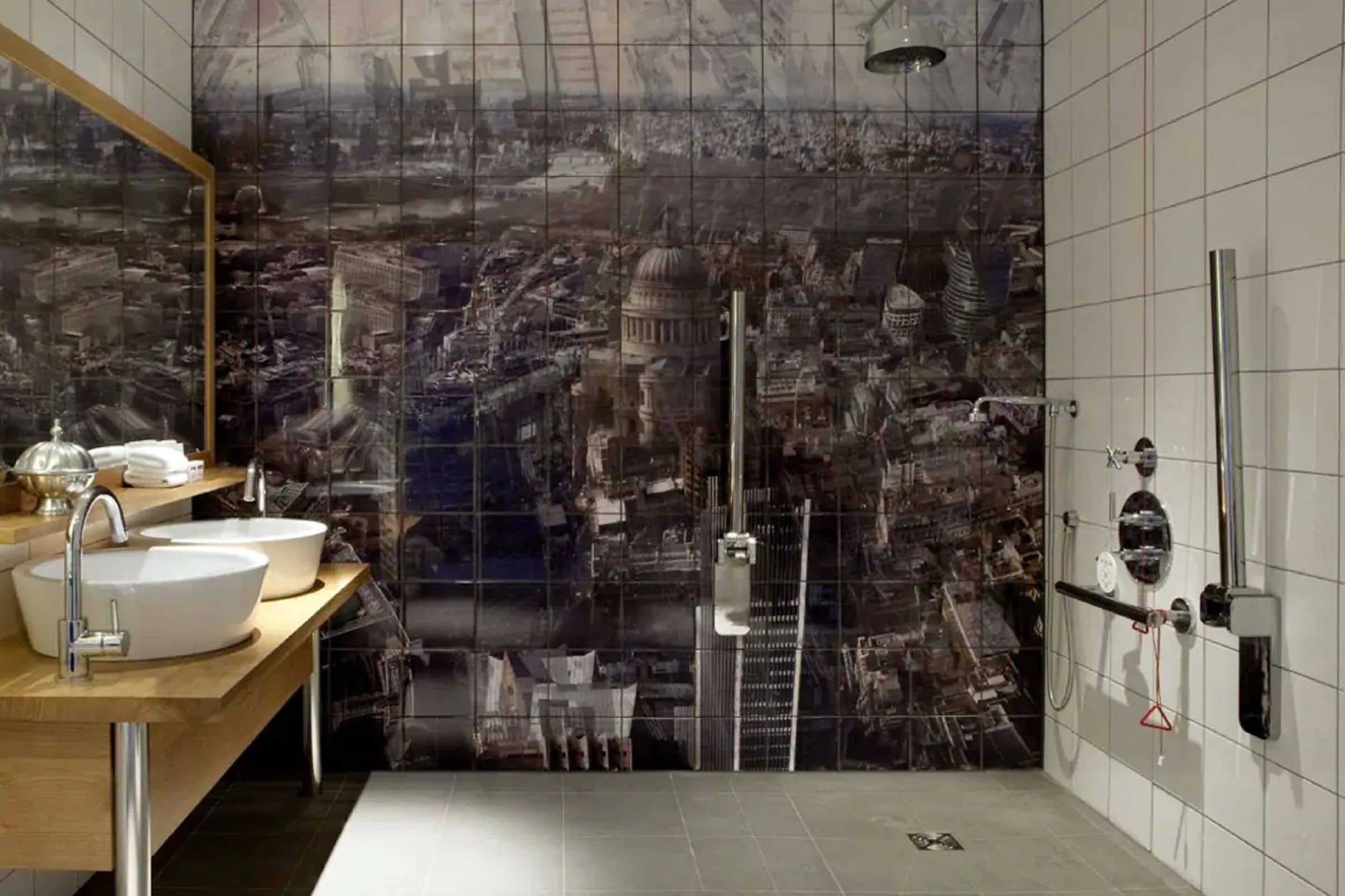 boundary room | bathroom | designer toiletries, hair dryer, bathrobes, slippers