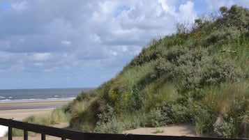 Vlak bij het strand